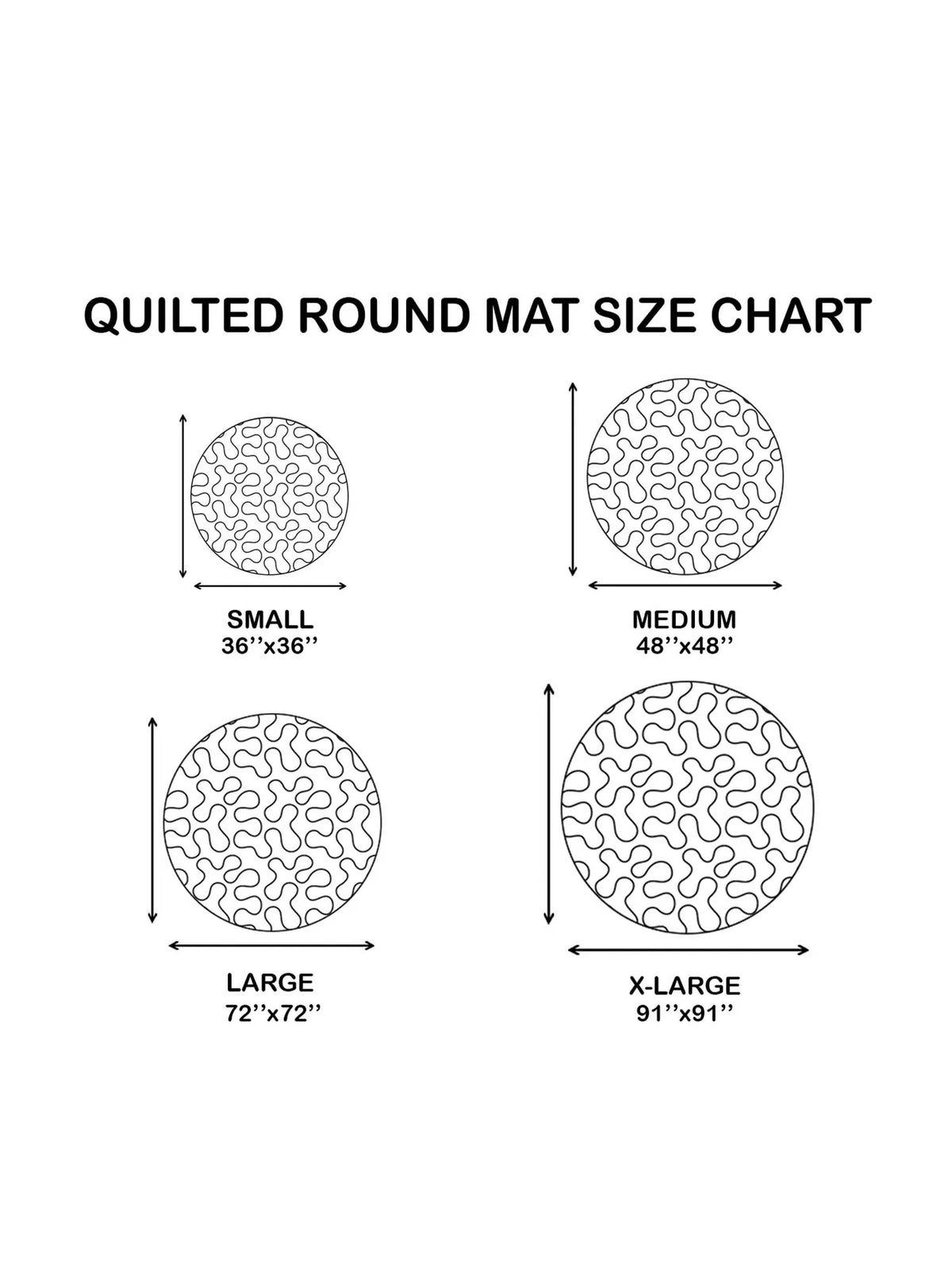 Starry Cabin Quilted Christmas Round Mat