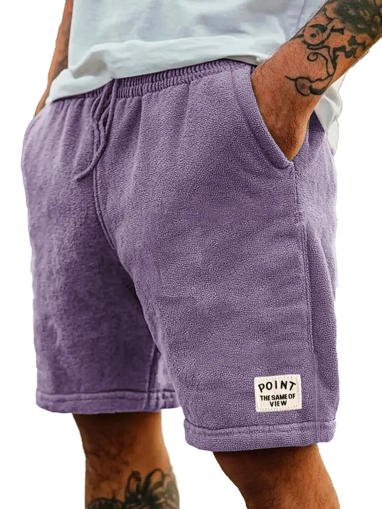 Men's Fashion Retro Embroidered Logo Pocket Shorts