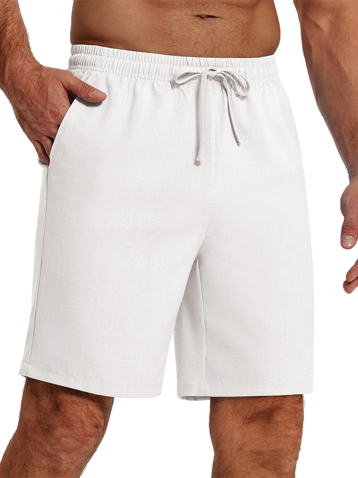 Men's Everyday Casual Drawstring Solid Color Shorts