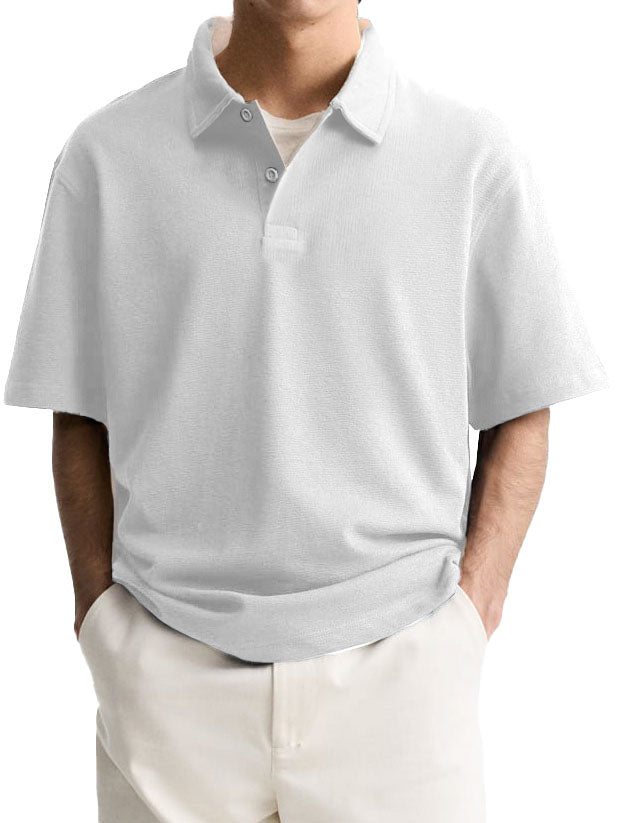 Men's Fashion Casual Lapel Short Sleeve Polo Shirt