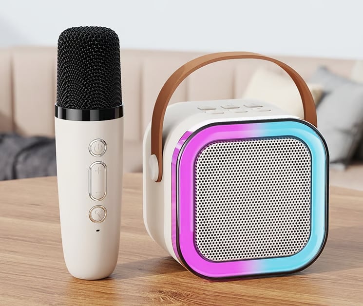 🌸🔥🔥Mini Karaoke Machine with Wireless Microphones🎵