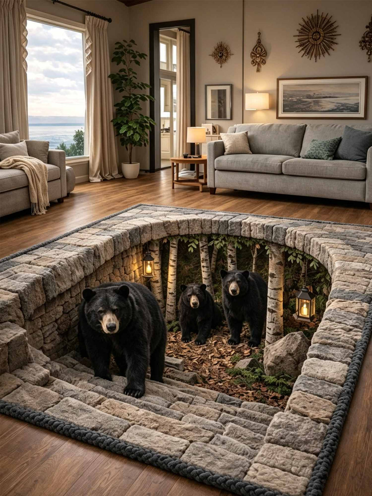 Rustic Guardian Area Rug