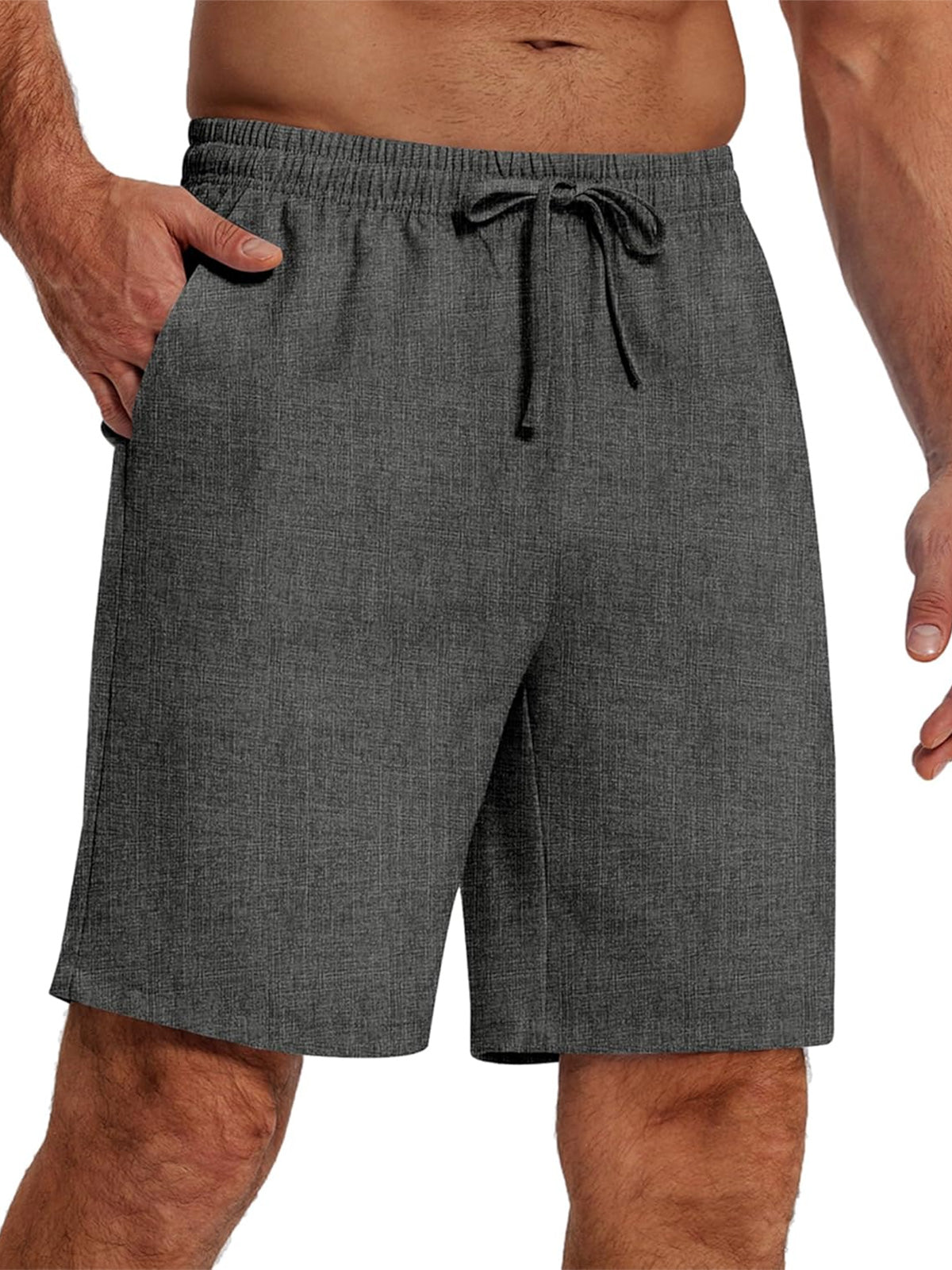 Men's Everyday Casual Drawstring Solid Color Shorts