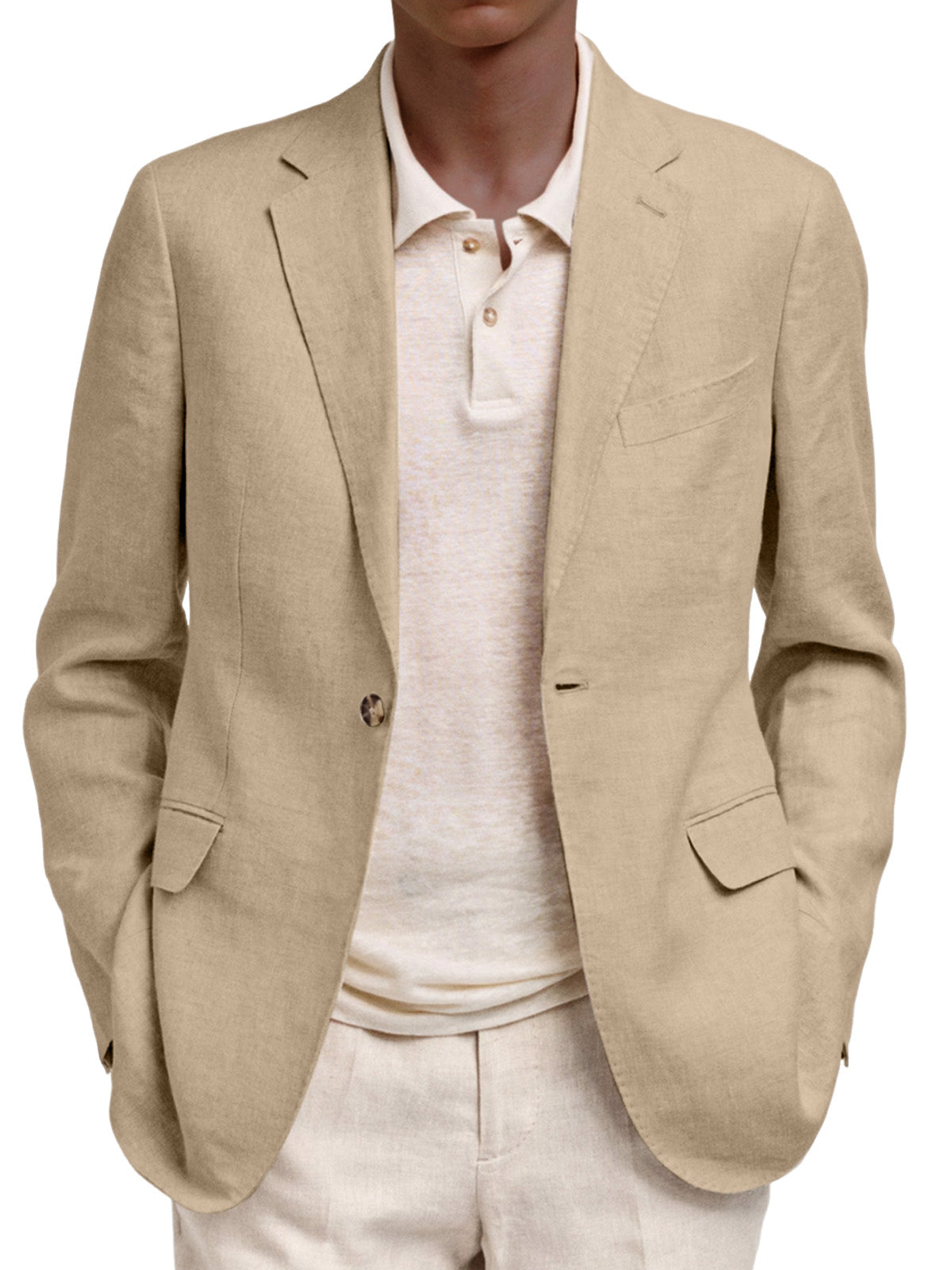 Men's Casual And Comfortable Solid Color Suit Jacket