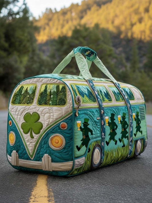 Shamrocks Van Quilted Duffle Bag