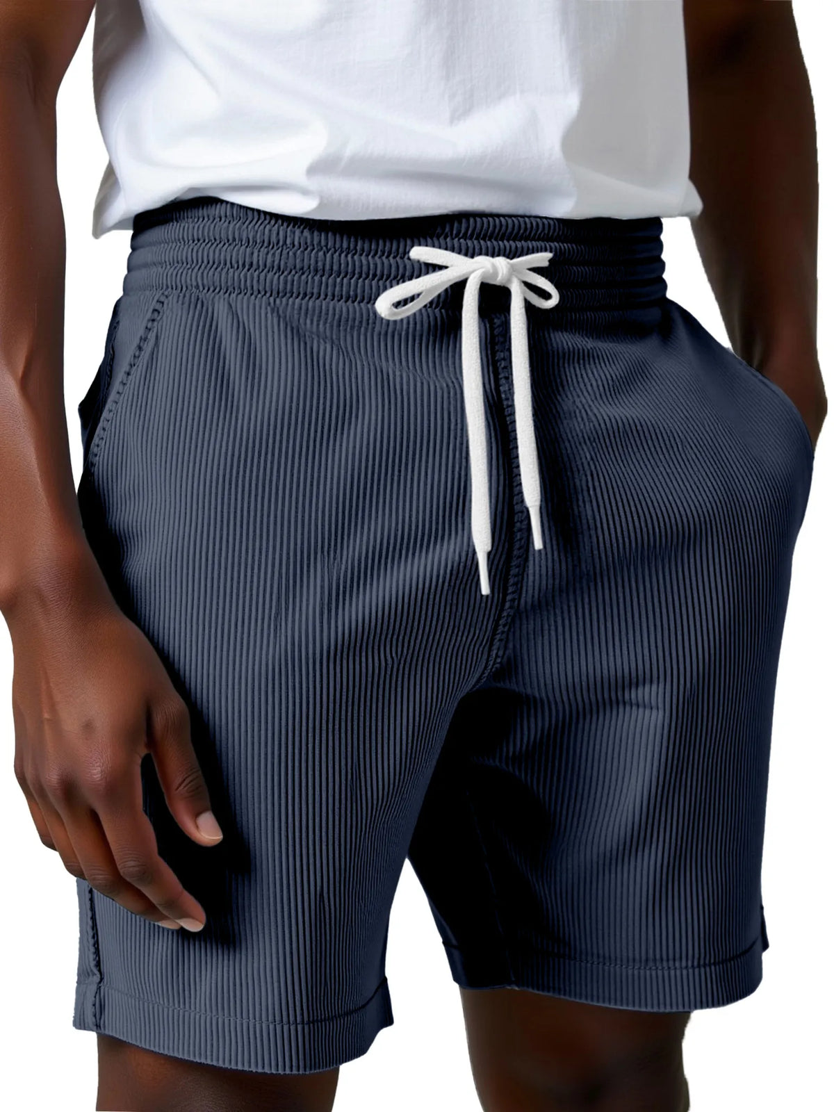 Men's Casual And Comfortable Everyday Simple Corduroy Shorts