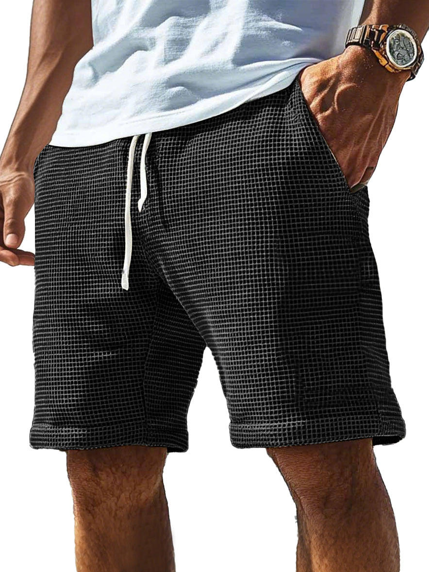 Men's Everyday Waffle Drawstring Comfort Shorts