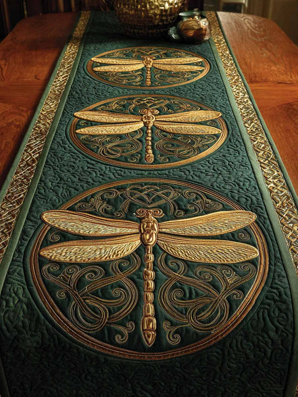 Verdant Dream Quilted Table Runner
