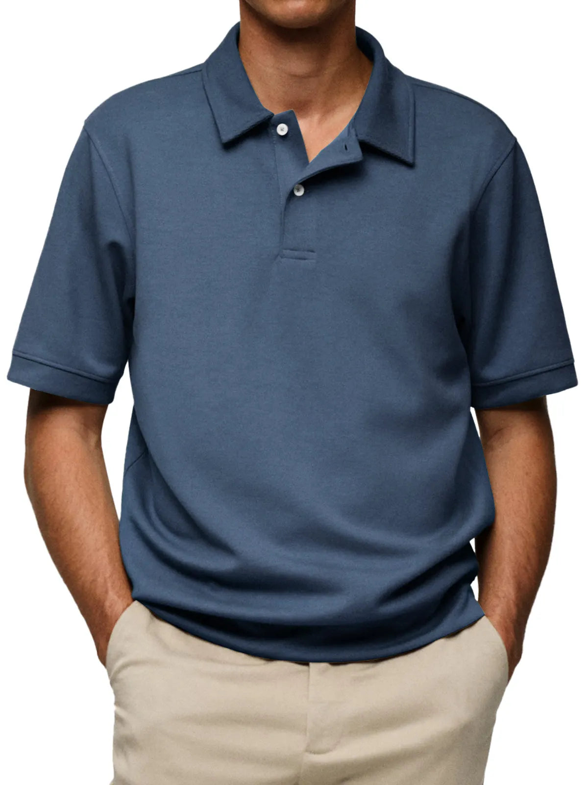 Men's Everyday Casual Lapel Button-Down Short Sleeve POLO Shirt