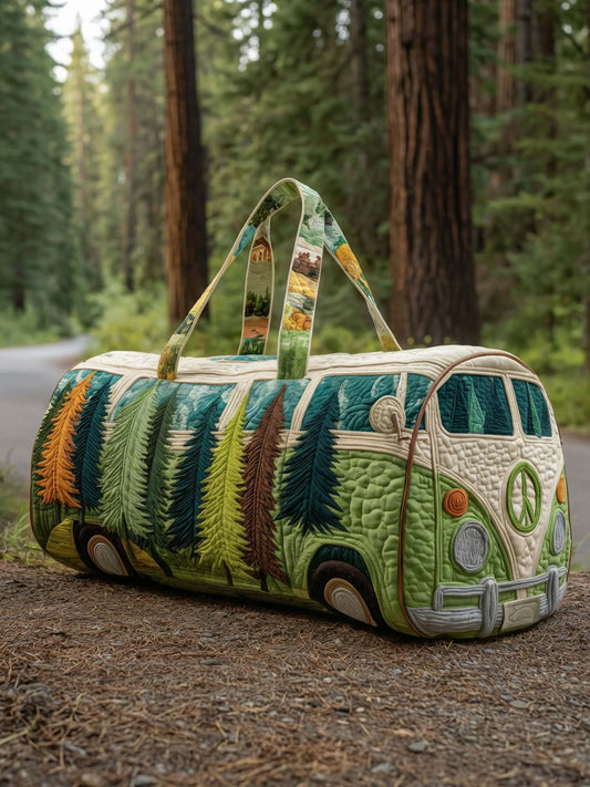 Hippie Van Quilted Duffle Bag