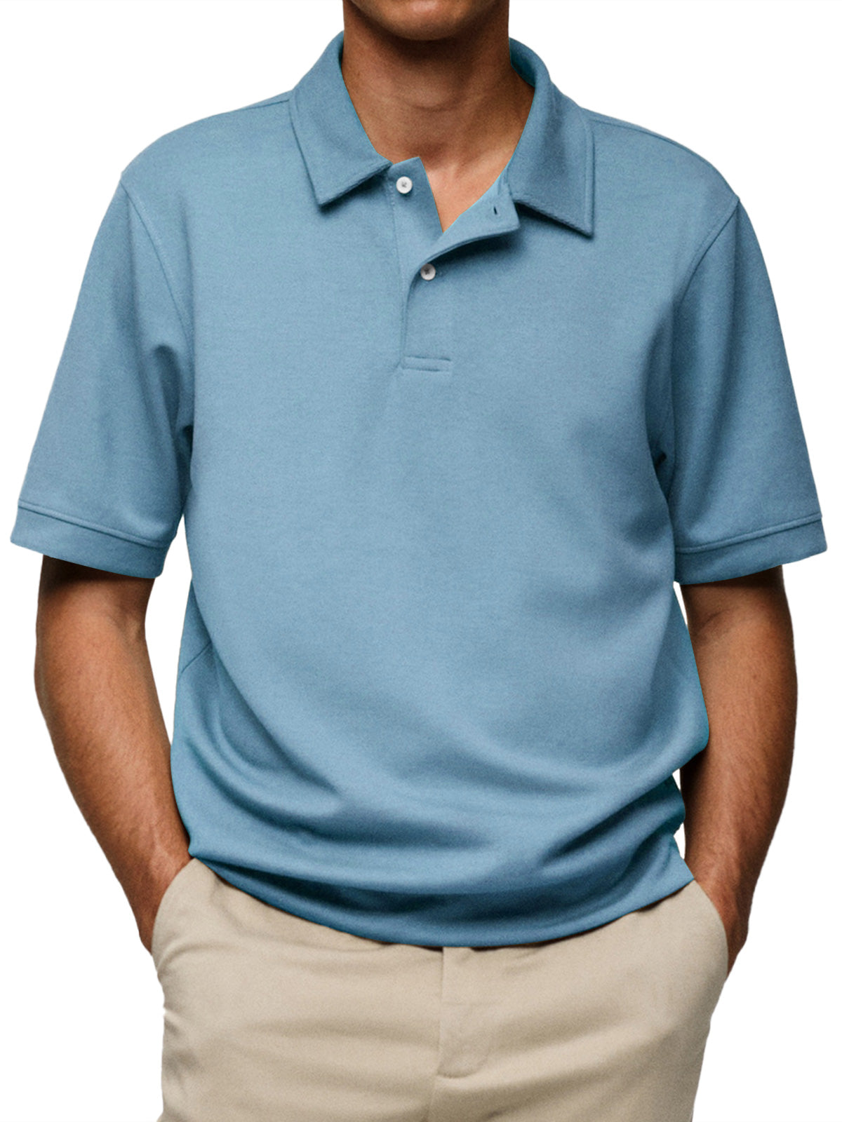 Men's Everyday Casual Lapel Button-Down Short Sleeve POLO Shirt