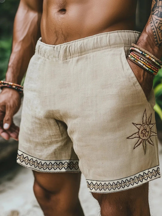 Men's Hawaiian Casual Print Shorts