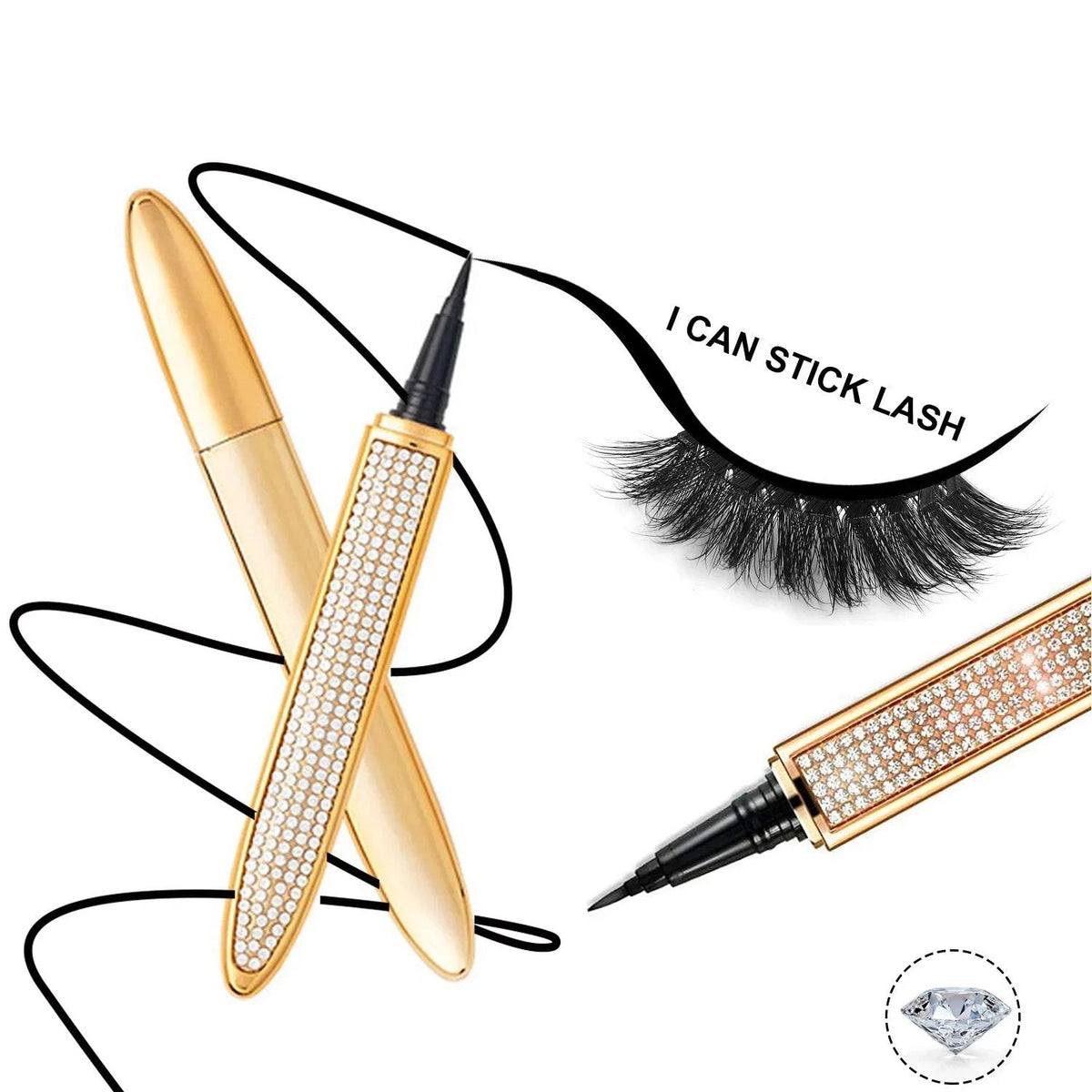 🔥 New Self-adhesive Eyeliner Eyelash Glue Pencil