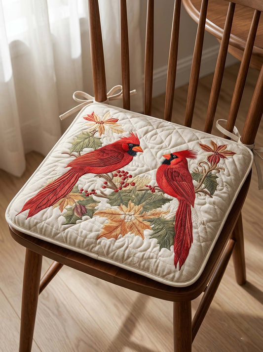 Cardinal Quilted Chair Cushion