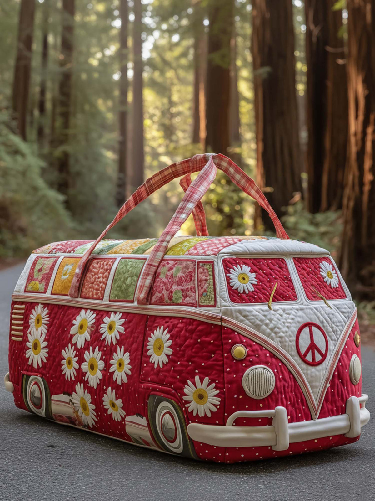 Hippie Van Quilted Duffle Bag