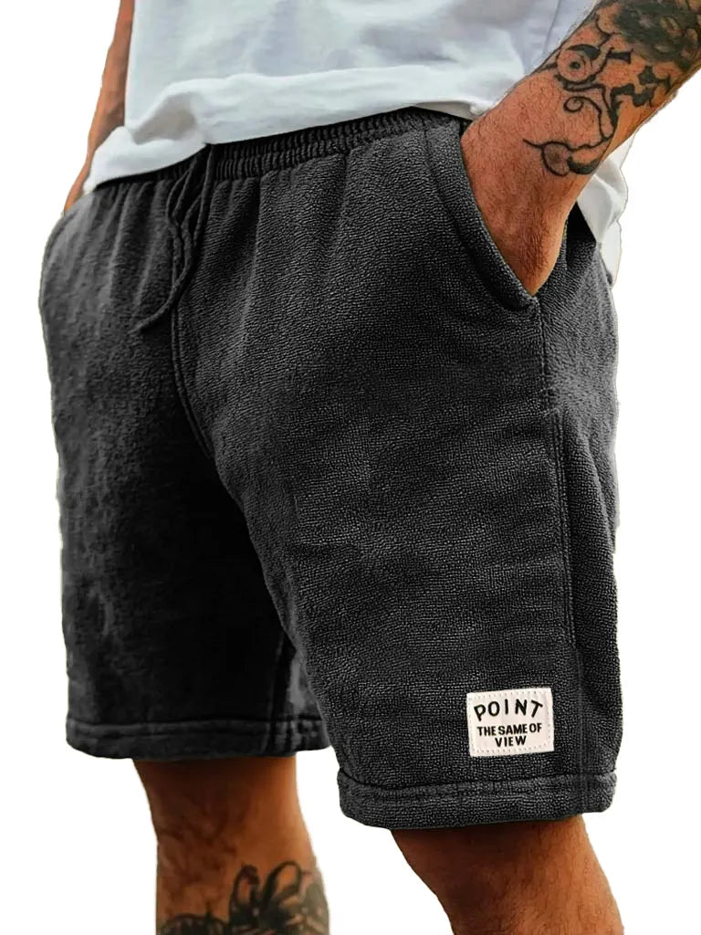 Men's Fashion Retro Embroidered Logo Pocket Shorts