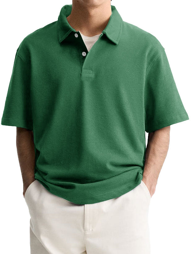 Men's Fashion Casual Lapel Short Sleeve Polo Shirt