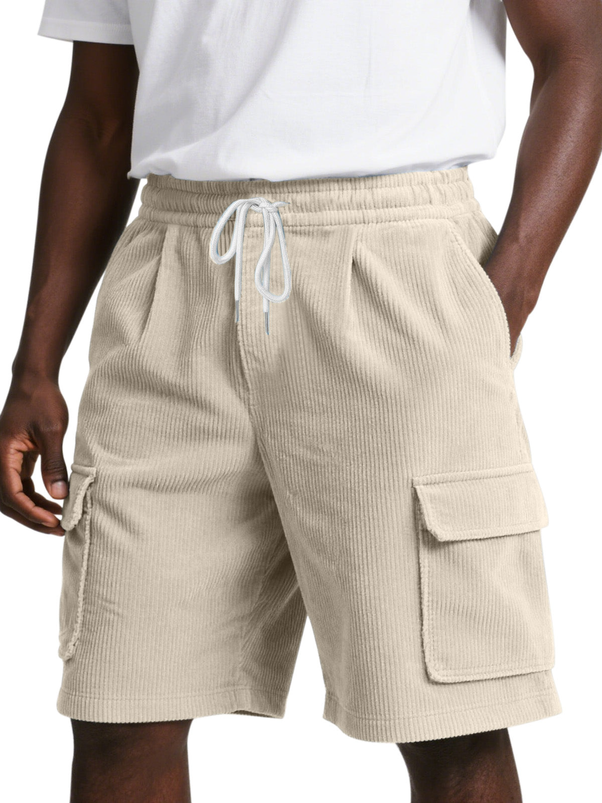 Men's Everyday Corduroy Pocket Comfort Casual Shorts