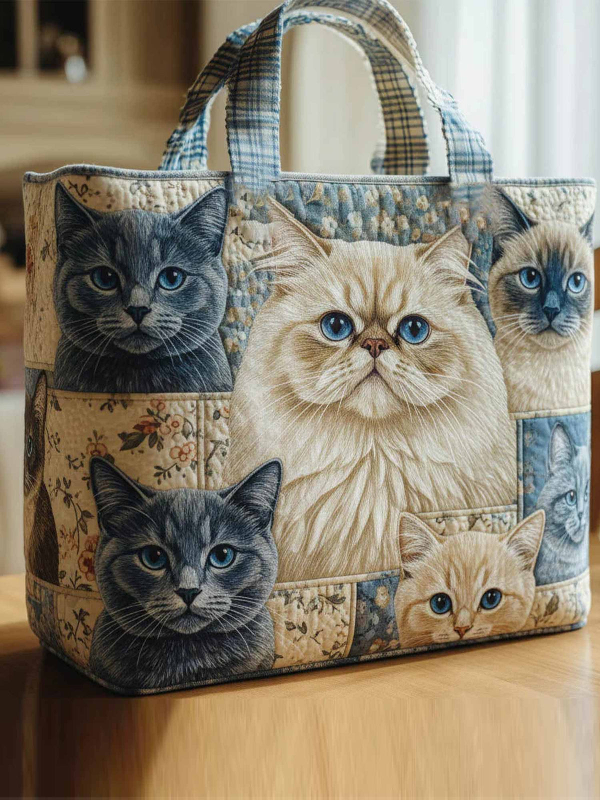 Pawtrait Quilted Tote Bag