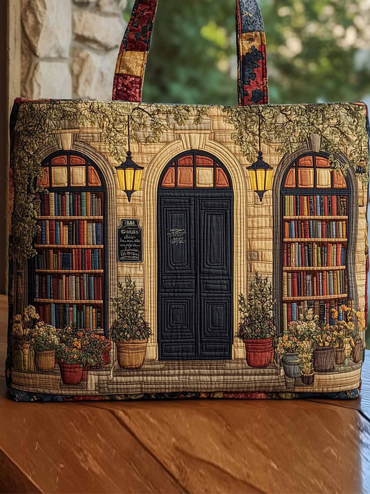 Bookstore  Quilted Tote Bag