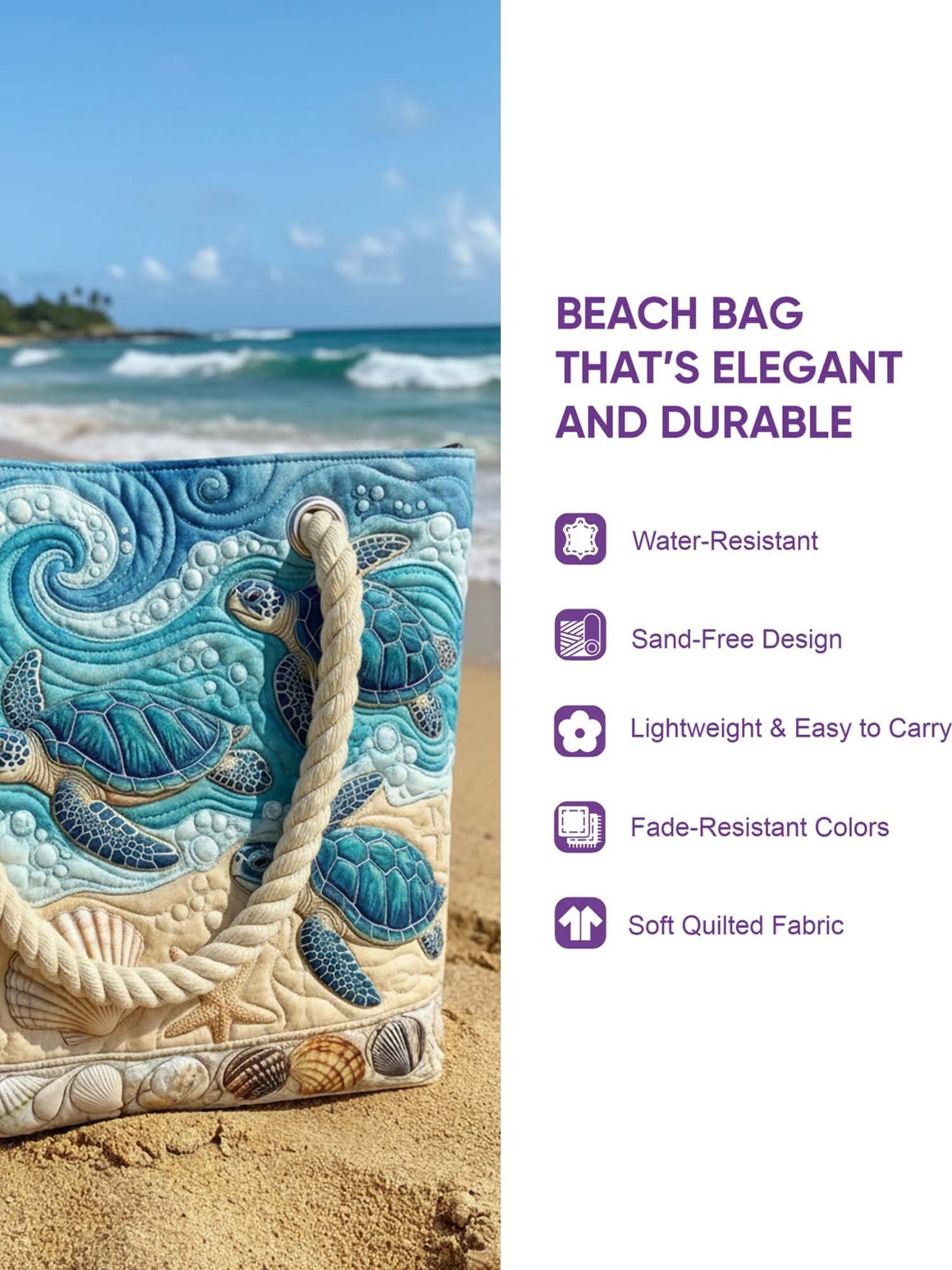 3D Book & Coffee Bichon Frise Quilted Handbag
