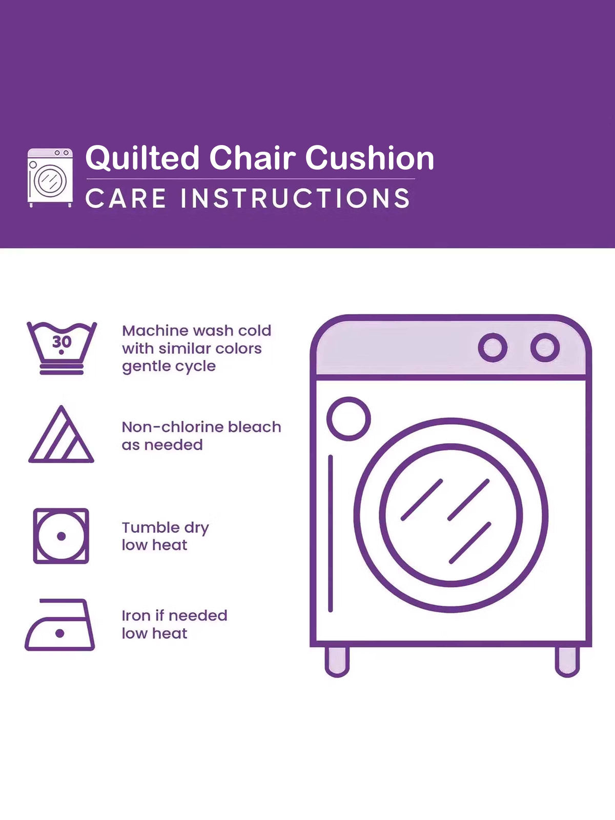 Sleeping Cat Quilted Chair Cushion