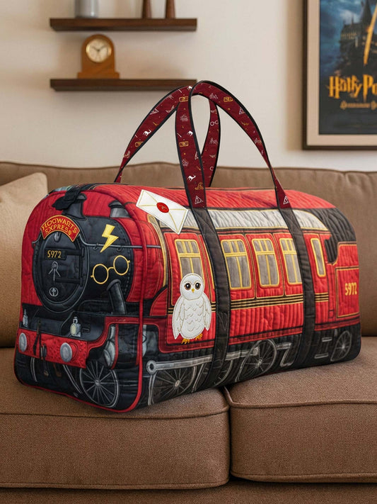 Magic Train Quilted Duffle Bag