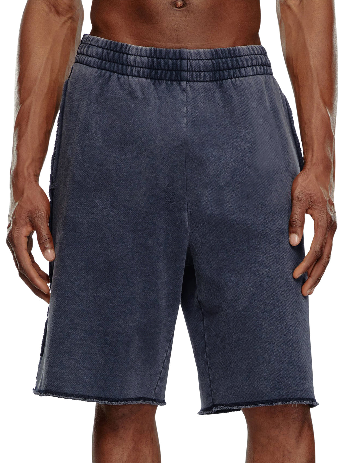 Men's Cotton Washed Distressed Vintage Distressed Shorts