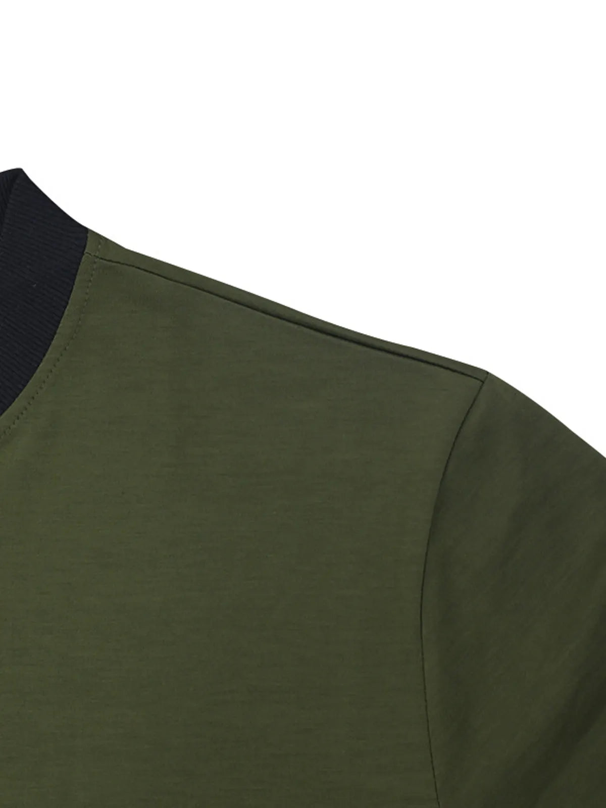 Men's Casual Stand Collar Zipper Pocket Solid Color Baseball Uniform Jacket