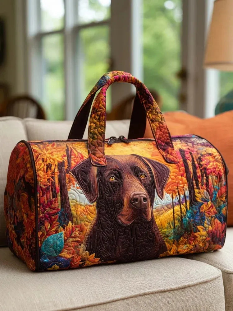 Hippie Van Quilted Duffle Bag