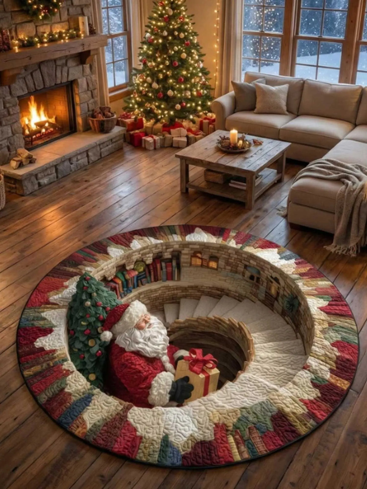 Jolly Workshop Quilted Round Mat Style A