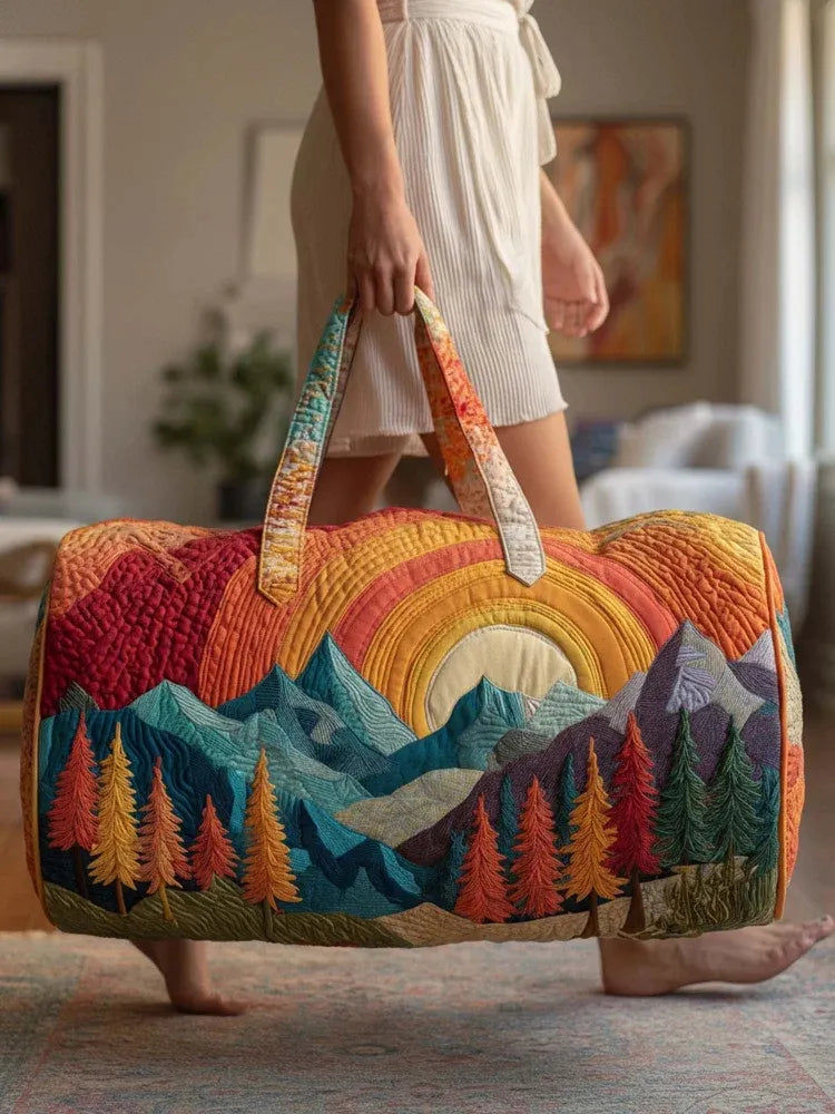 Hippie Van Quilted Duffle Bag