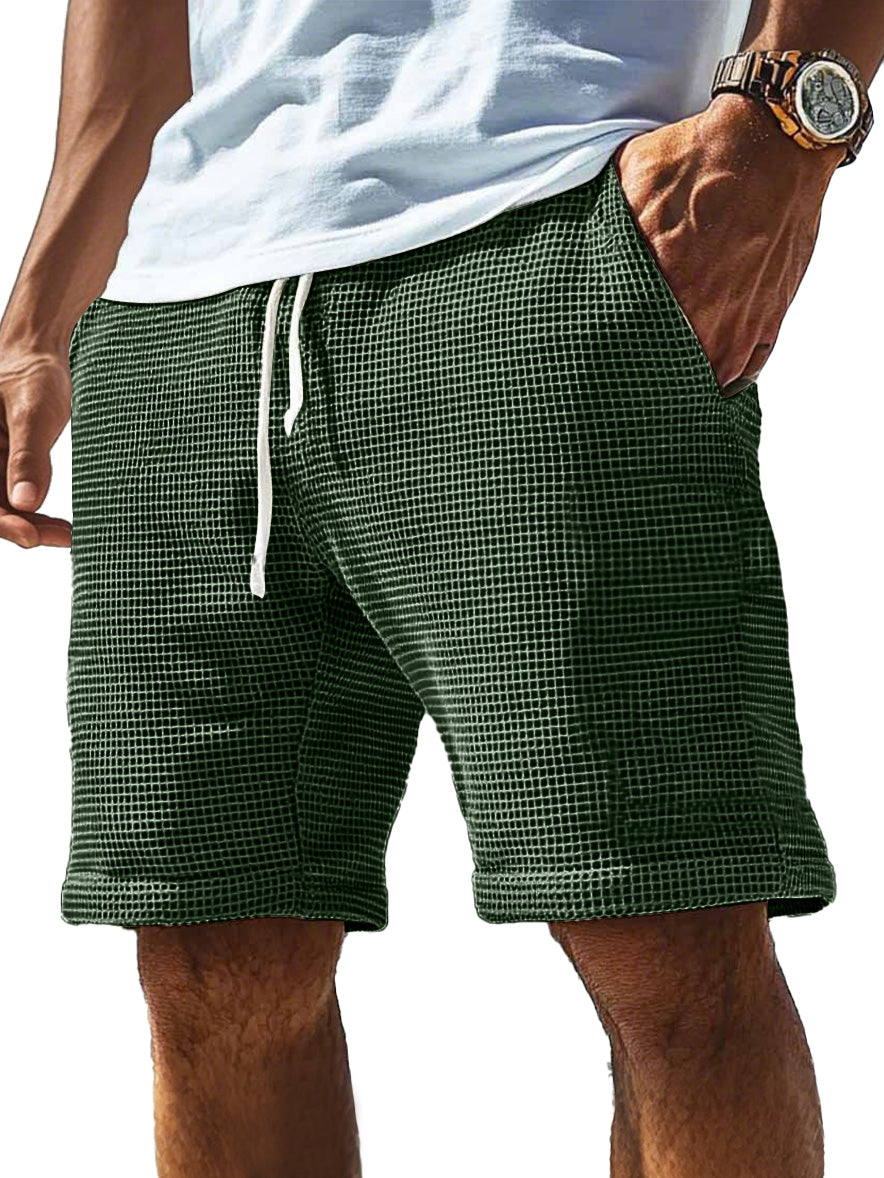 Men's Everyday Waffle Drawstring Comfort Shorts