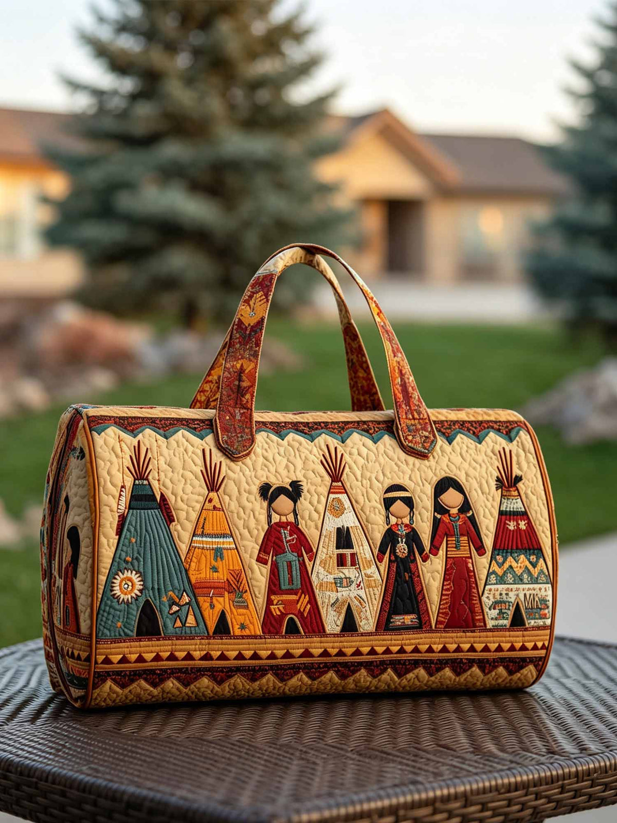 Tribal Spirit Quilted Duffle Bag
