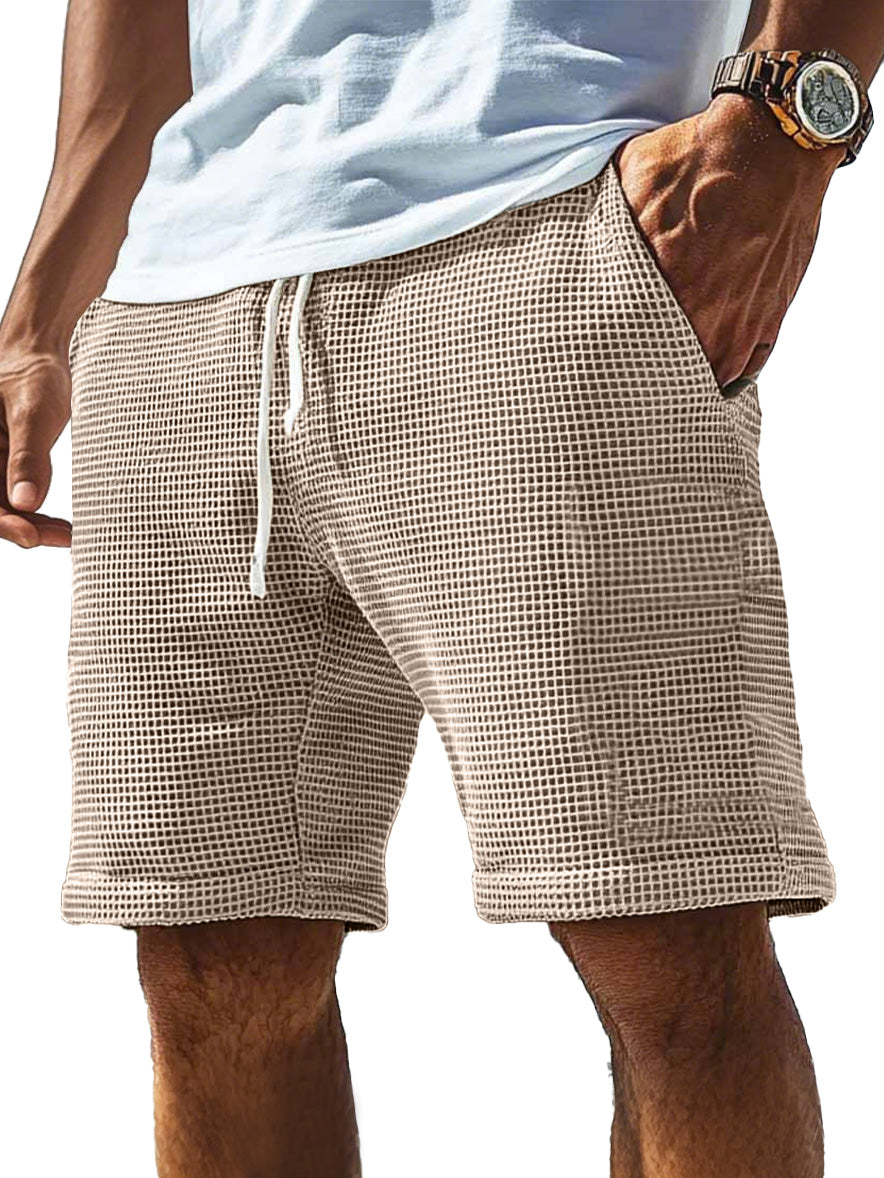 Men's Everyday Waffle Drawstring Comfort Shorts