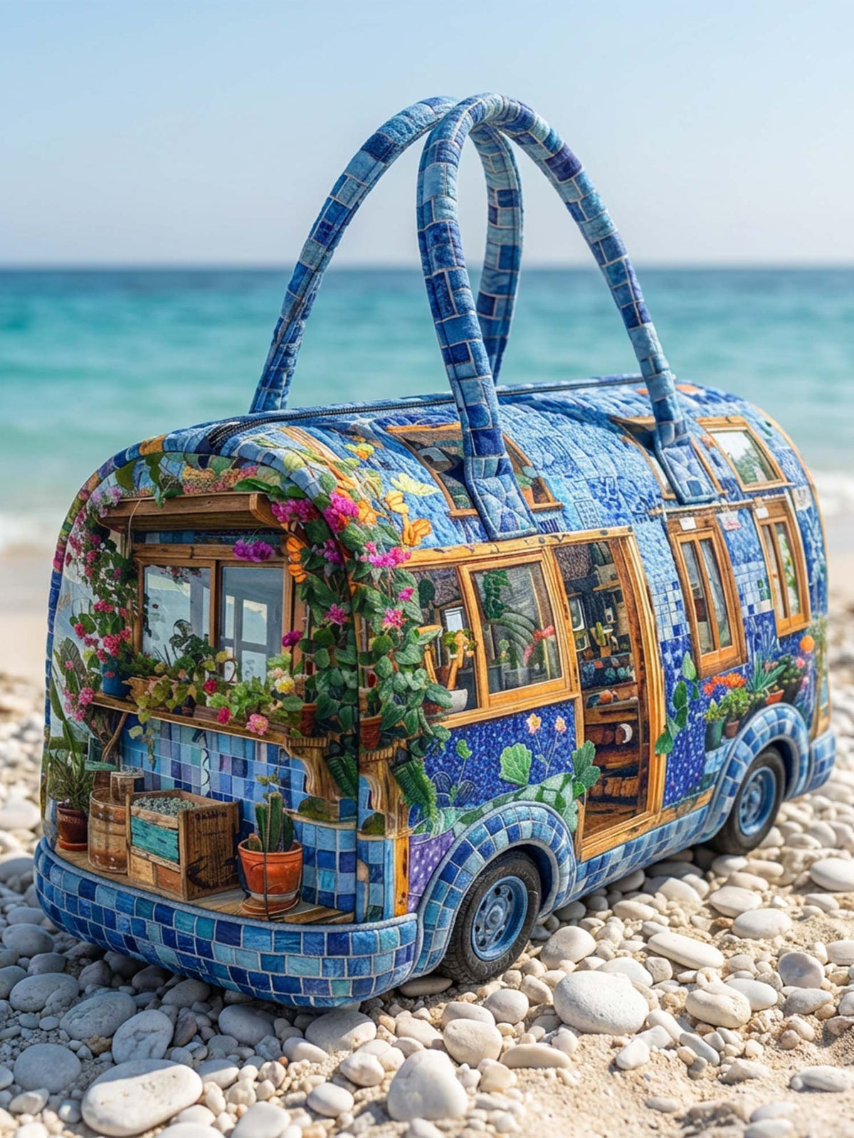 Florist Campervan Quilted Duffle Bag