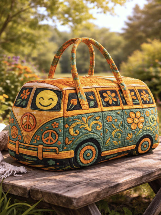 Hippie Van Quilted Duffle Bag