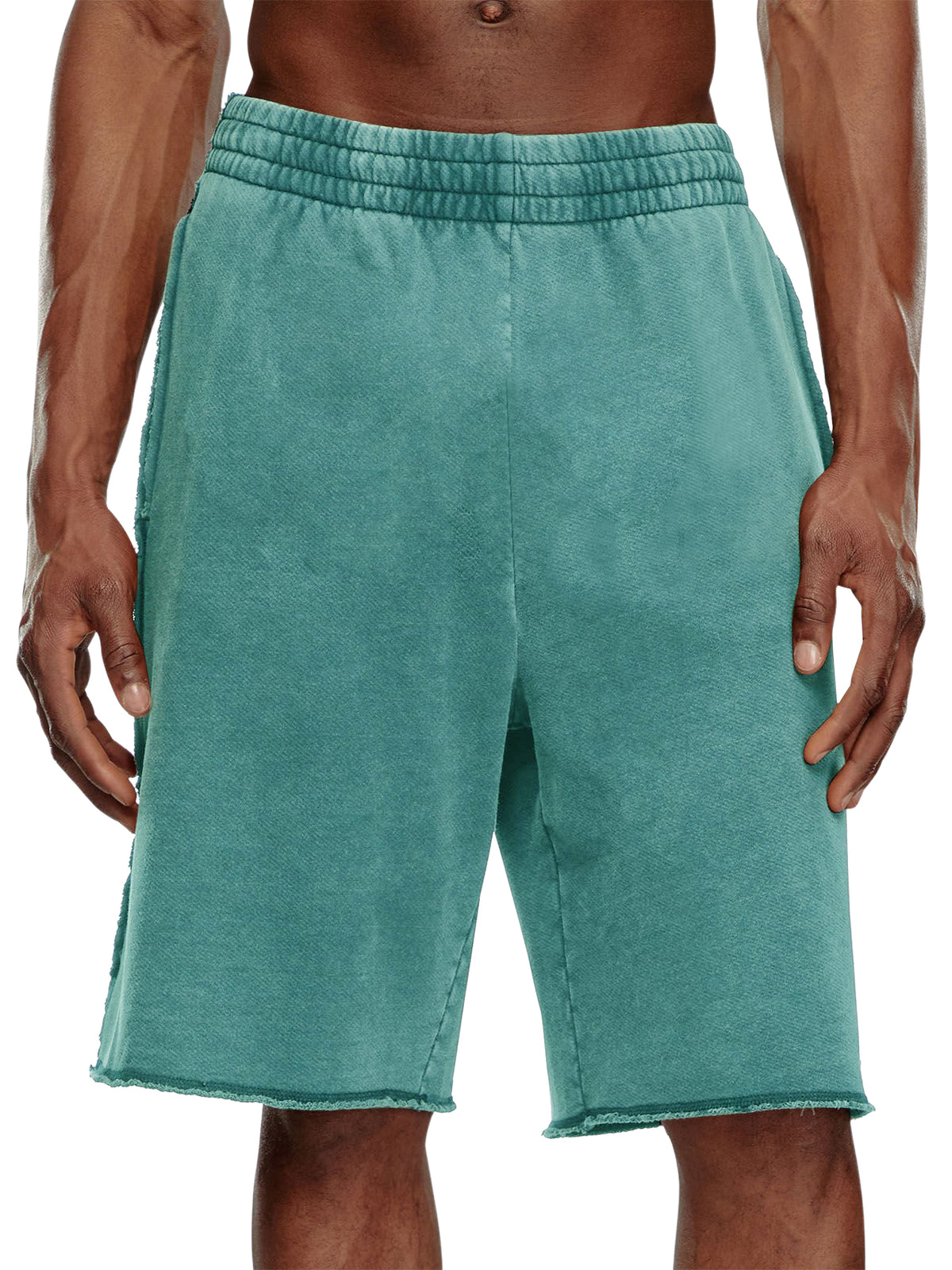 Men's Cotton Washed Distressed Vintage Distressed Shorts