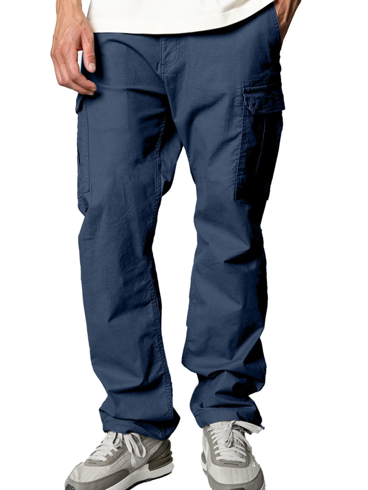 Men's Casual Solid Color Pocket Cargo Pants