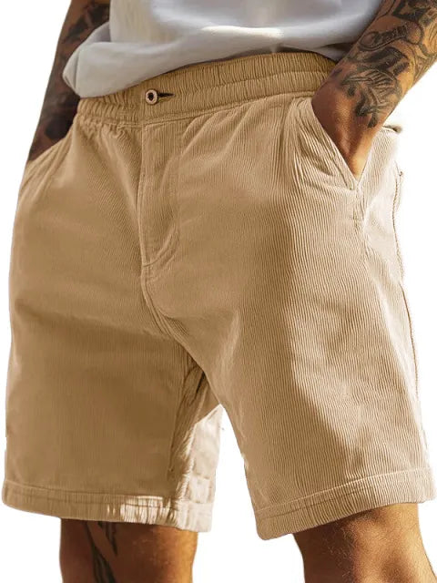 Men's Fashion Casual Elastic Waist Retro Shorts