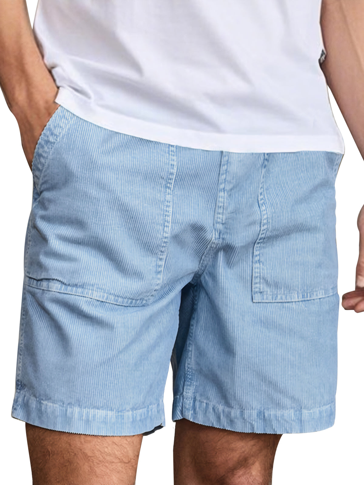 Men's Everyday Texture Solid Color Loose Shorts