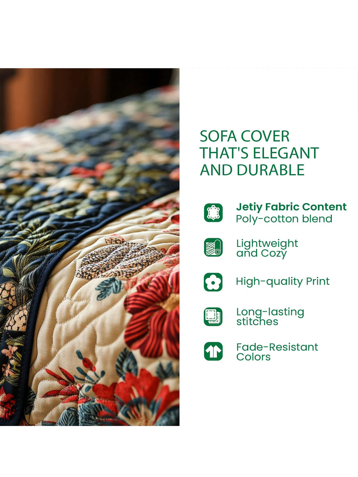 Dachshund Slumber Party Quilted Sofa Cover