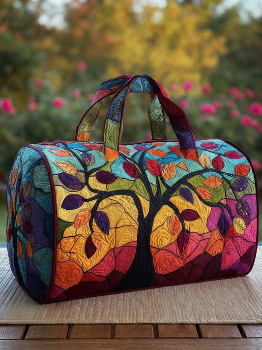 Tree Of Life Quilted Duffle Bag