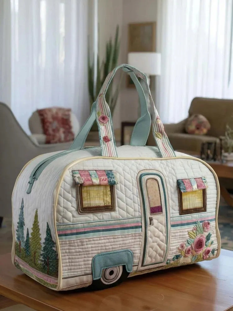 Hippie Van Quilted Duffle Bag