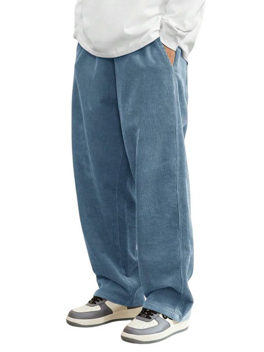 Men's Fashionable Retro Loose Thickened Trousers