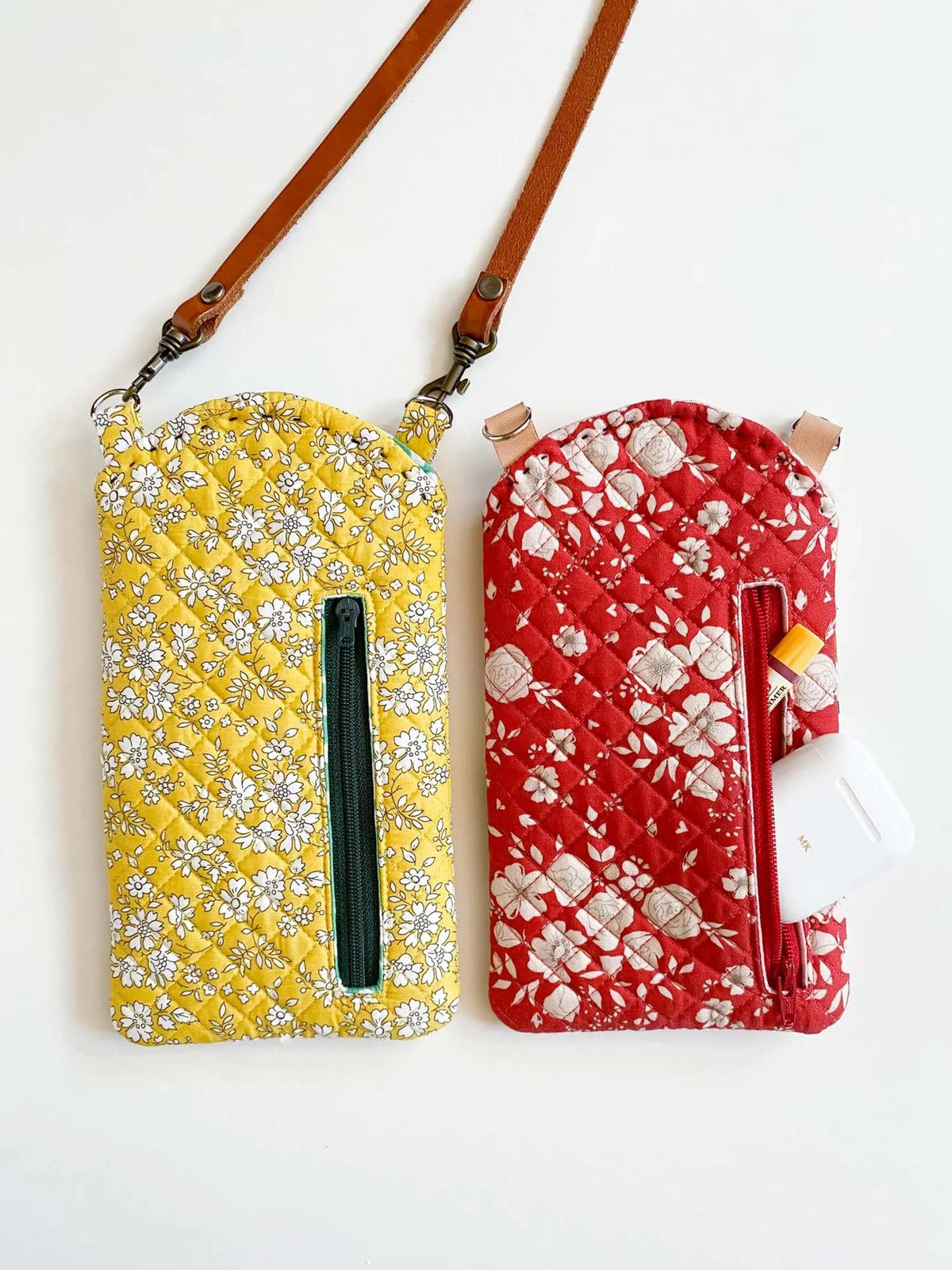 Ocean Quilted Slim Phone Crossbody Bag