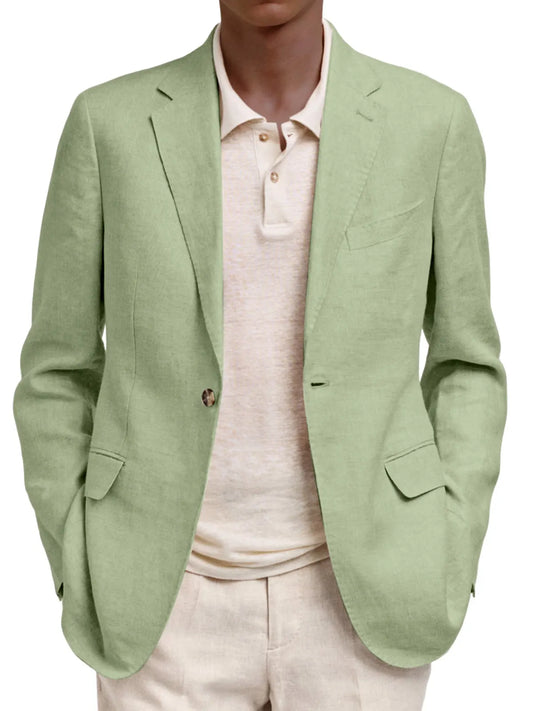 Men's Casual And Comfortable Solid Color Suit Jacket