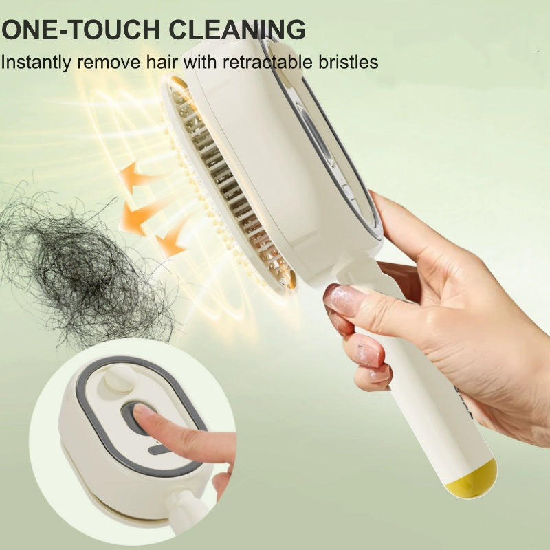 ⏳LAST DAY SALE 50% OFF🎉💕Electric Spray Air Cushion Massage Comb 💨| Detangle, Moisturize💧 & Red Light Therapy